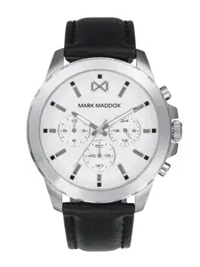 MARK MADDOX Men Leather Straps Analogue Watch HC0109-07