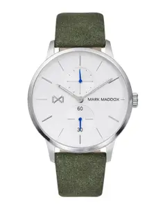 MARK MADDOX Men Round Dial & Leather Straps Analogue Watch- HC2009-07