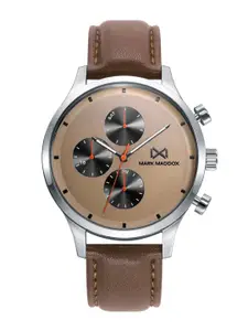 MARK MADDOX Men Round Dial & Leather Straps Analogue Watch -HC7138-46