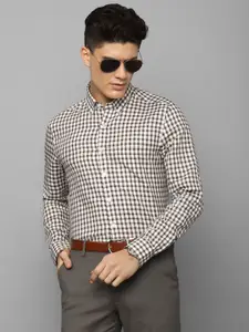 Louis Philippe Slim Fit Checked Formal Shirt