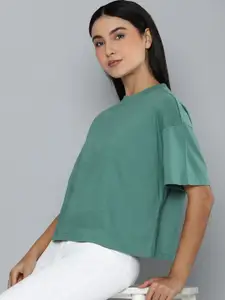 ether Drop-Shoulder Sleeves Boxy T-shirt