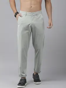 The Roadster Life Co. Men Relaxed Mid-Rise Chinos Trousers