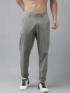 The Roadster Life Co. Men Relaxed Mid-Rise Chinos Trousers