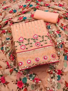 KALINI Embroidered Sequinned Unstitched Dress Material