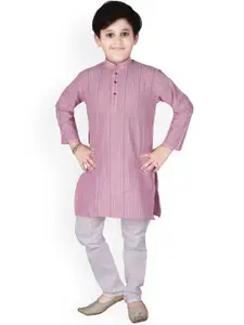 Pro-Ethic STYLE DEVELOPER Boys Striped Kurta with Pyjamas