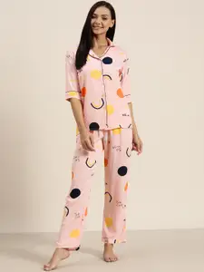 Sweet Dreams Women Conversational Printed Night suit