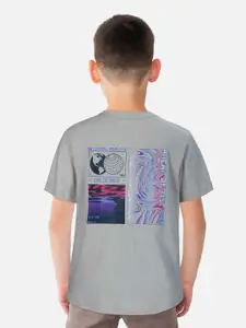 Gini and Jony Boys Graphic Printed Cotton T-shirt