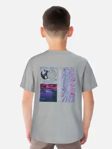 Gini and Jony Boys Graphic Printed Cotton T-shirt