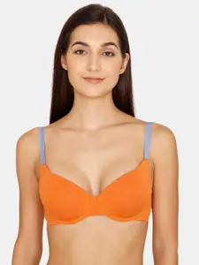 Zivame Underwired Lightly Padded All Day Comfort Seamless Push-Up Bra
