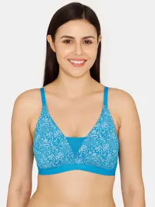 Zivame Floral Lightly Padded All Day Comfort Seamless T-shirt Bra