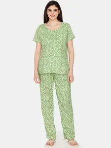 Coucou by Zivame Floral Printed Night Suit