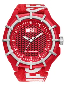 DIESEL Men Red Patterned Analogue Watch DZ4621