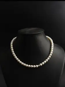 HIFLYER JEWELS Sterling Silver Pearls Necklace