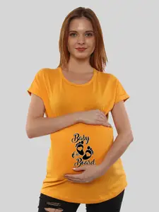 SillyBoom Graphic Printed Maternity Cotton T-shirt