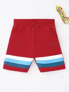 Ed-a-Mamma Boys Striped Cotton Regular Fit Shorts
