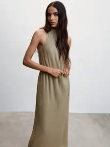 MANGO A-Line Midi Dress with Belt