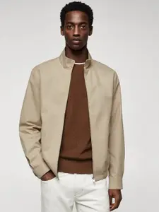 MANGO MAN Pure Cotton Bomber Jacket
