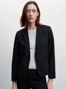MANGO Sustainable Single Breasted Regular-Fit Blazer