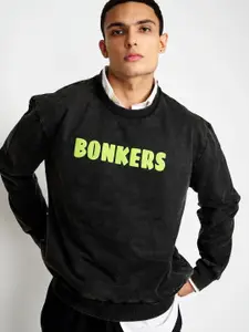Bonkers Corner Brand Logo Printed Cotton Sweatshirt