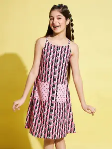 Stylo Bug Girls Floral Printed A-Line Dress
