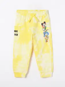 Juniors by Lifestyle Boys Mickey & Donald Printed Pure Cotton Joggers