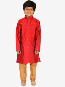 Pro-Ethic STYLE DEVELOPER Boys Geometric Printed Kurta With Pyjamas