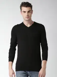 Celio Men Black Solid Pullover