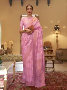 elora Ethnic Motifs Woven Design Pure Silk Banarasi Saree