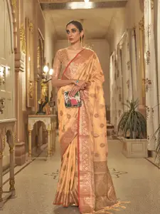 elora Floral Woven Design Pure Silk Banarasi Saree