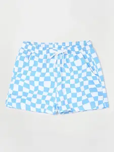 Fame Forever by Lifestyle Girls Checked Cotton Regular Shorts