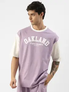 Maniac Typography Printed Pure Cotton T-shirt