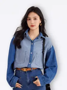 JC Collection Spread Collar Casual Shirt