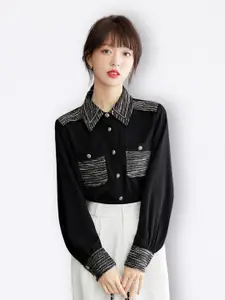 JC Collection Self Design Casual Shirt