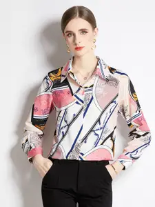 JC Collection Abstract Printed Casual Shirt