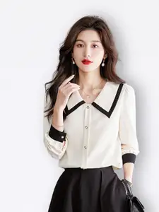 JC Collection Above The Keyboard Collar Casual Shirt