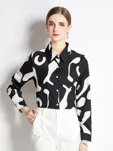 JC Collection Abstract Printed Casual Shirt