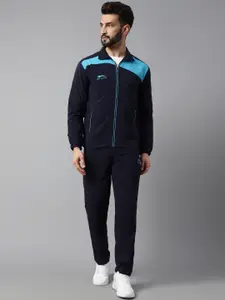Shiv Naresh Men Colourblocked Cotton Tracksuits