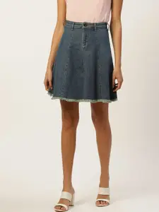 Xpose High-Rise Denim Stretchable Denim A-Line Skirt