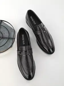 INVICTUS Men Textured Formal Slip-On Shoes