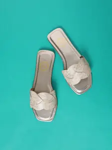 Melange by Lifestyle Women Embellished Open Toe Flats