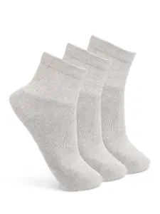 UnderJeans by Spykar Men Pack Of 3 Patterned Cotton Ankle-Length Socks