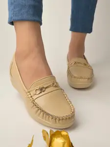 Shoetopia Women Round Toe Slip On Loafers