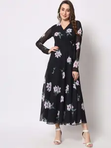 KALINI Floral Georgette Maxi Dress