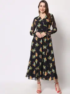 KALINI Floral Georgette Maxi Dress