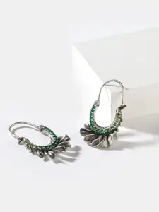 SHAYA 925 Silver Silver-Plated Hoop Earrings