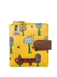 Funk For Hire Women Graphic Printed Two Fold Wallet