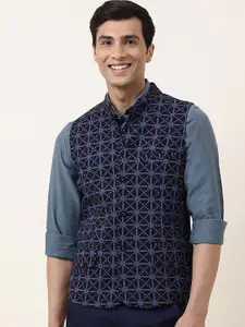 Fabindia Printed Pure Cotton Nehru Jacket
