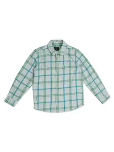 Pepe Jeans Boys Checked Cotton Casual Shirt