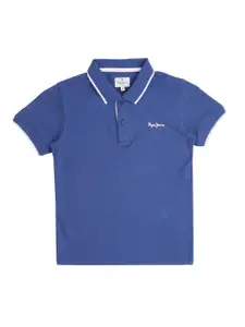 Pepe Jeans Boys Polo Collar Cotton T-shirt