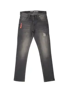 Pepe Jeans Boys Comfort Relaxed Fit Low Distress Heavy Fade Cotton Jeans